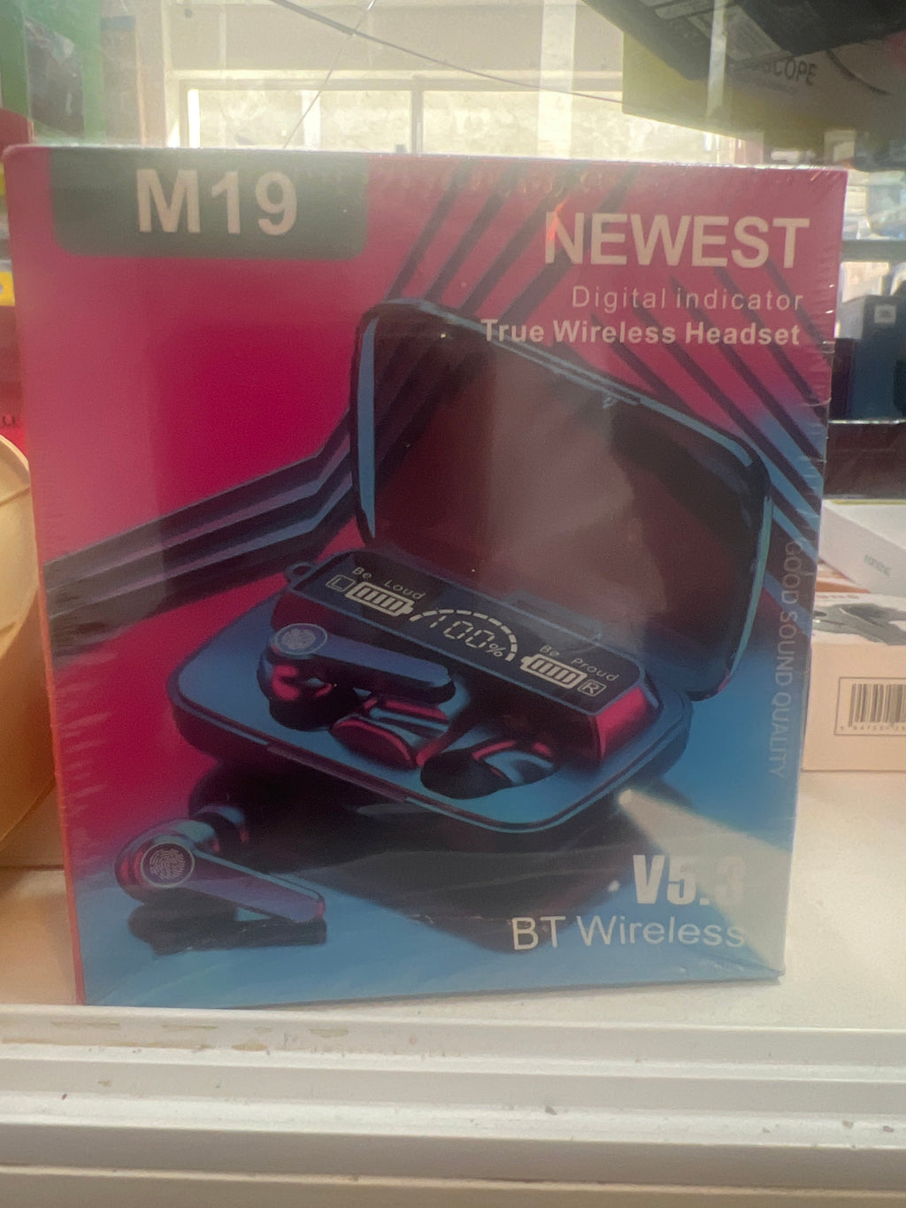 M19 True Wireless Earbuds - Bluetooth 5.3 | Digital Indicator | TWS