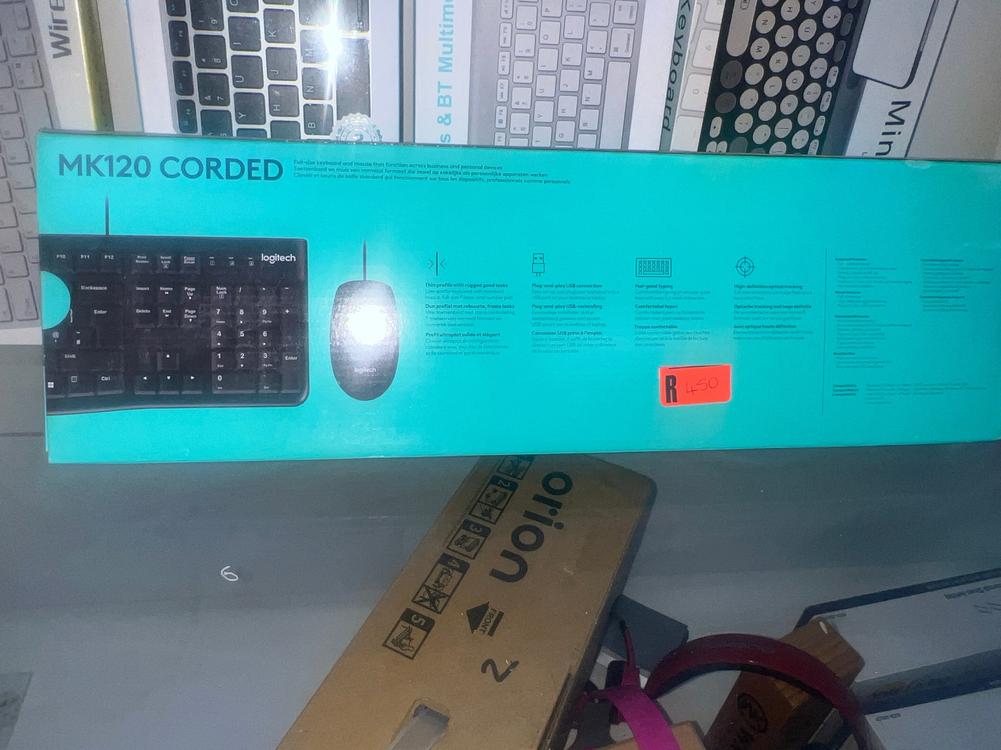 Logitech MK120 Corded Keyboard & Mouse Combo