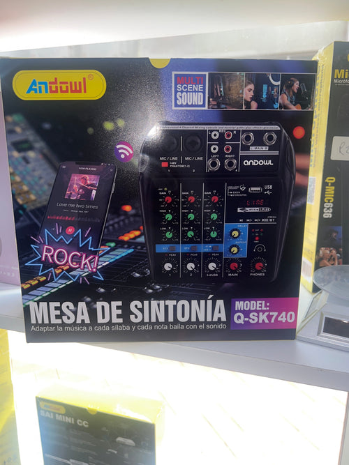 Andowl Q-SK740 4-Channel Audio Mixer