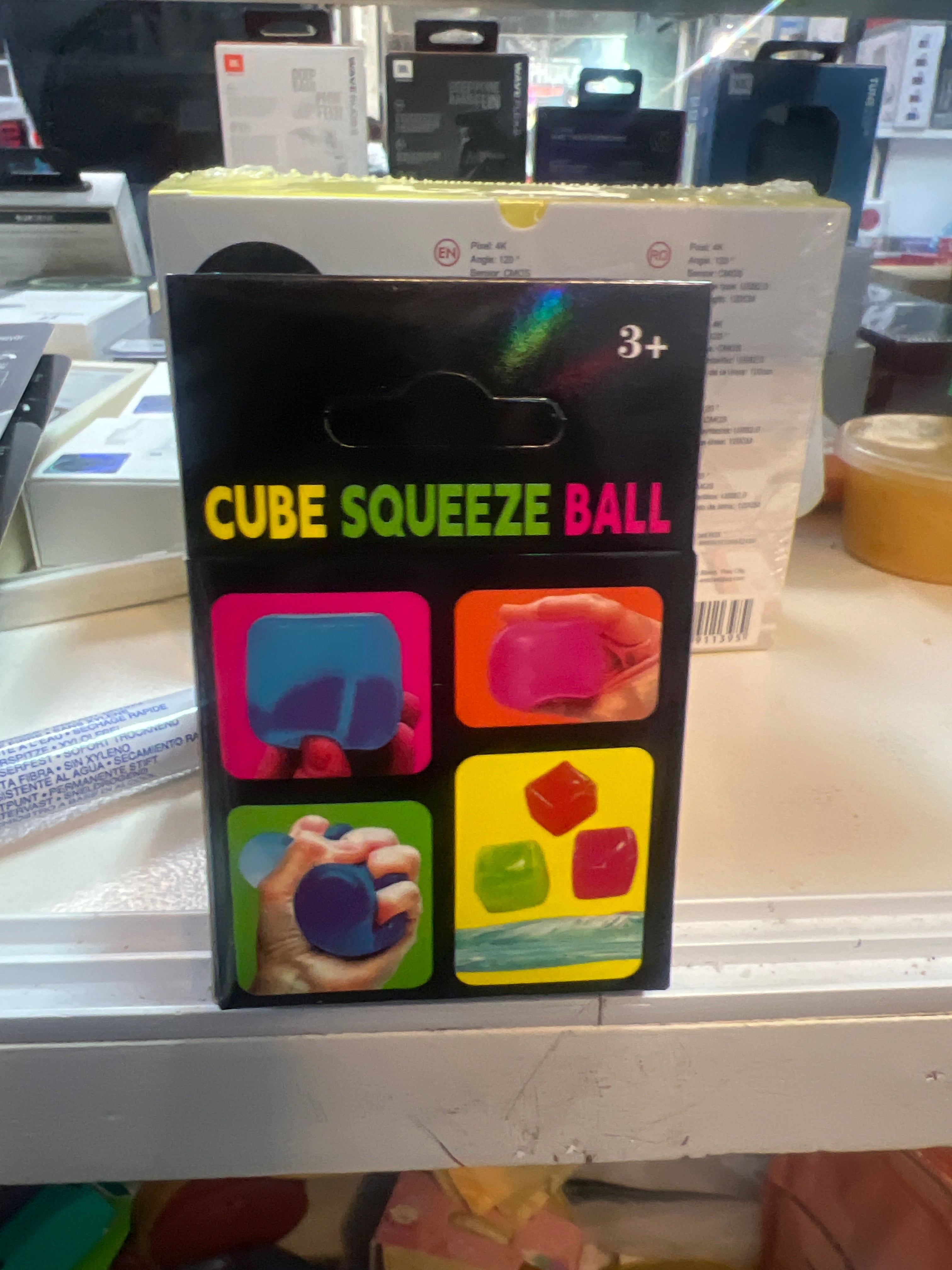 Cube Squeeze Ball — Stress Relief Fidget Toy