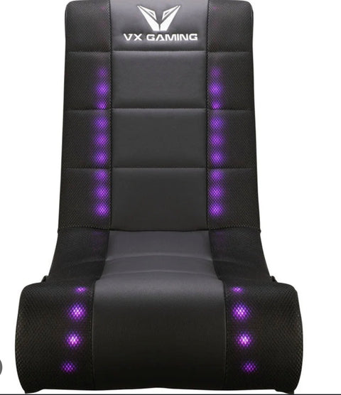 VX Gaming Electra gaming chair with RGB LED lighting