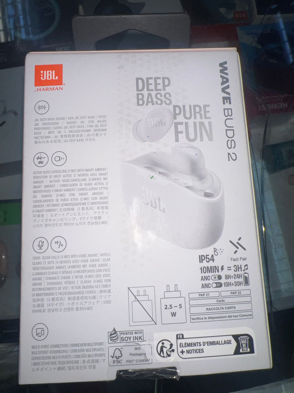 JBL Wave Buds 2 True Wireless Earbuds – White