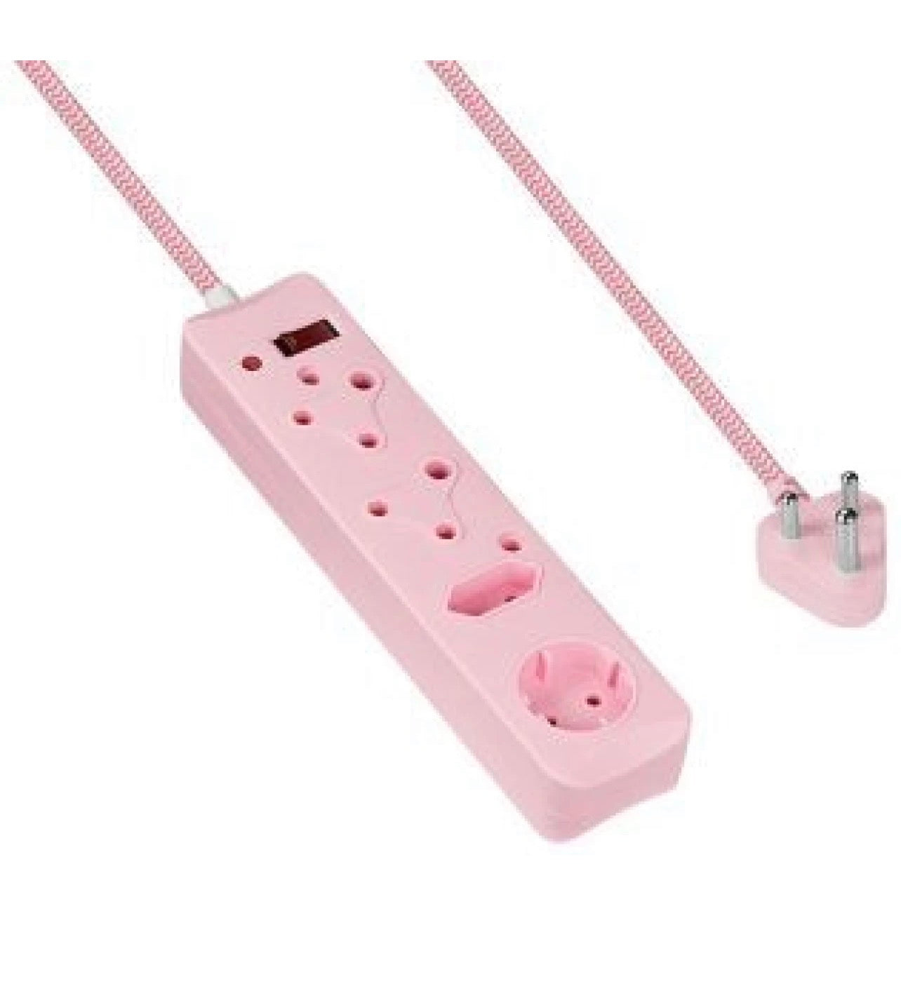 4-Way Medium Surge Multiplug — 0.5m Cable (Pink)