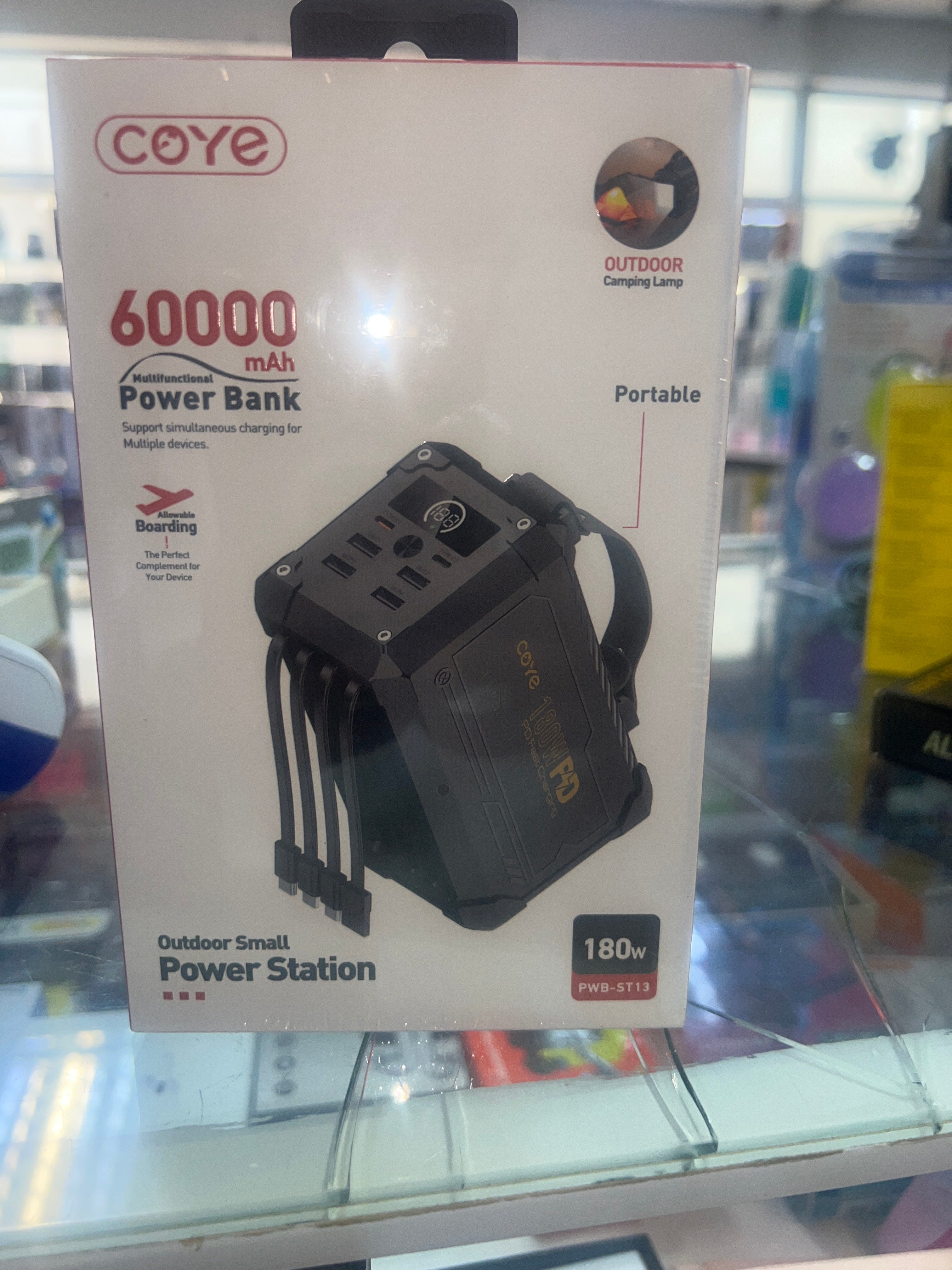 COYE PWB-ST13 60000mAh 180W Outdoor Small Power Station / Multifunctional Power Bank