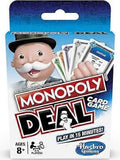 Monopoly Deal card game box and cards