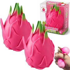 Dragon Fruit Squishy soft slow-rising foam toy shaped like a dragon fruit