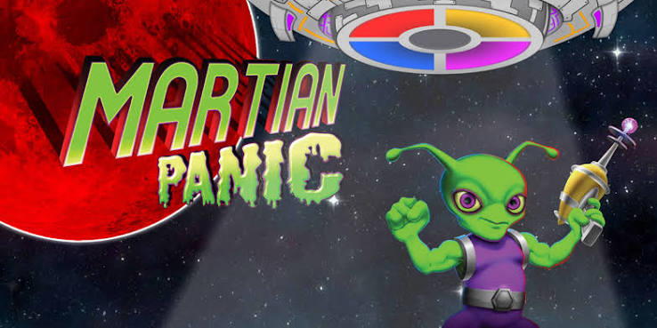 Martian Panic Wii game case